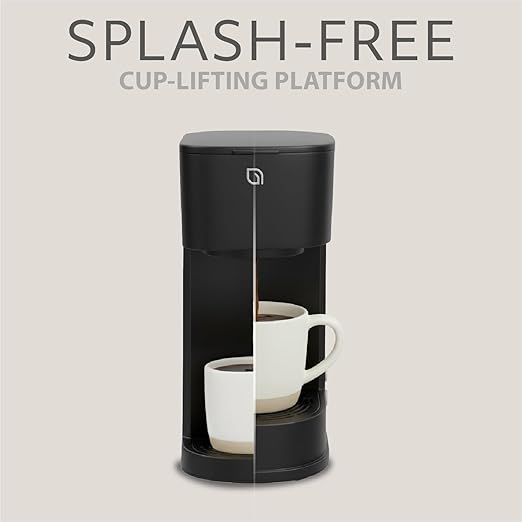 WILLOW Eco Series Single Serve Coffee Maker for K Cup and Ground Coffee, 6 to 12oz Brew Sizes with Strong Brew Option, Small Coffee Machine with Removable Reservoir & Reusable Filter, Eco-Friendly