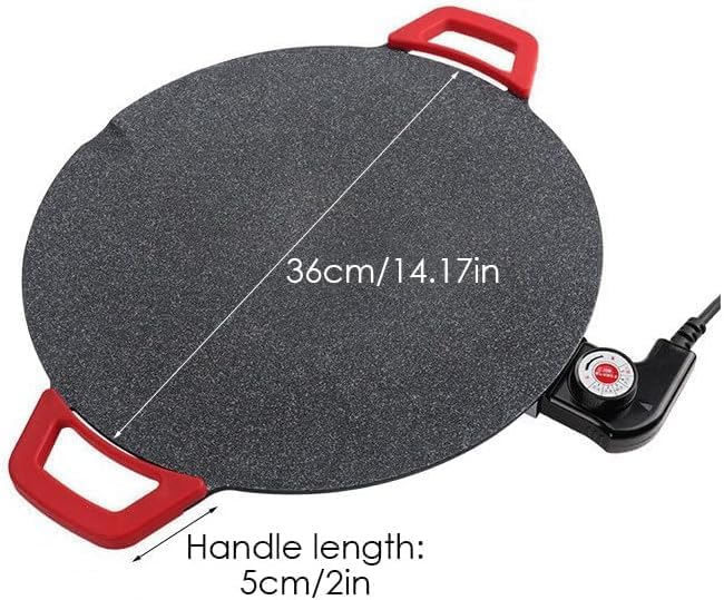 Smokeless Indoor Electric Grill & Nonstick Griddle – Compact, Fast-Heating Tabletop Grill for Steaks, Burgers, Pancakes, BBQ, and Everyday Indoor Cooking (Shallow)