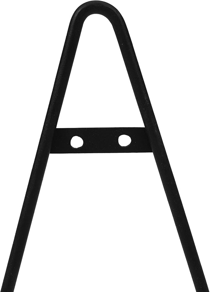 Milltown Merchants™ Metal Display Stand - Free Standing or Wall Mounted Decorative Plate Holder - Versatile Plate Hanger Stand - Black Metal Plate Stand (4 Pack, Medium)