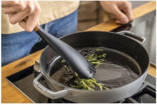 Twin Cooking Spoon, Matte Black (3 Pack)