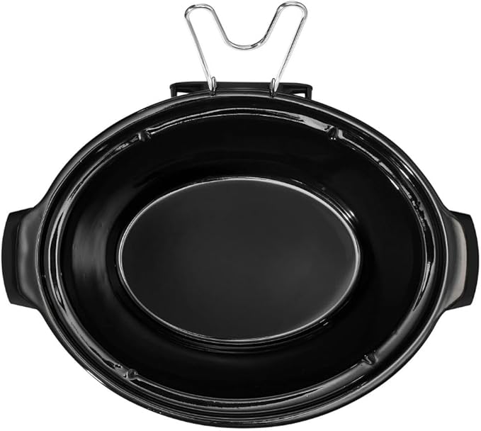 Beautiful 6 Qt Programmable Slow Cooker by Drew Barrymore -5 Preset Cooking Functions, Digital Countdown Timer, Dishwasher-Safe Parts and Cool-Touch Handles (Black Sesame)