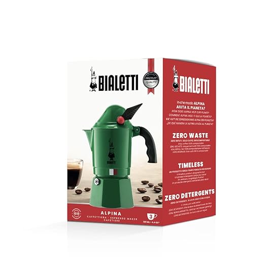 Bialetti Moka Express Rainbow (Alpina, 3 Cups)