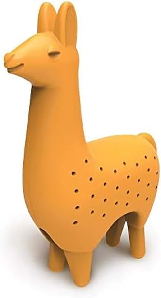 Genuine Fred, COMO TEA LLAMA, Llama Reusable Silicone Tea Infuser, Orange, Fun Gift for Tea Lovers, Clever Kitchen Gadget