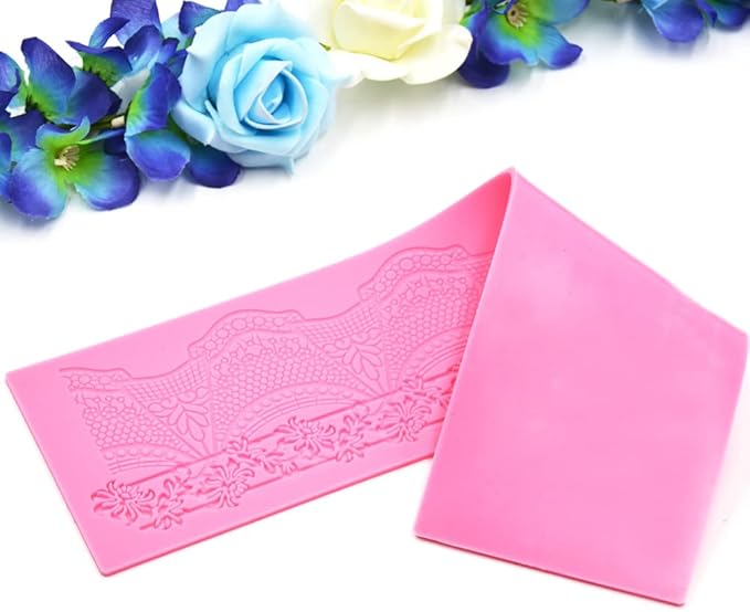 Cake Lace Mold, Lace Fondant Molds Silicone Lace Molds for Cake Decorating, cupcake top decoration