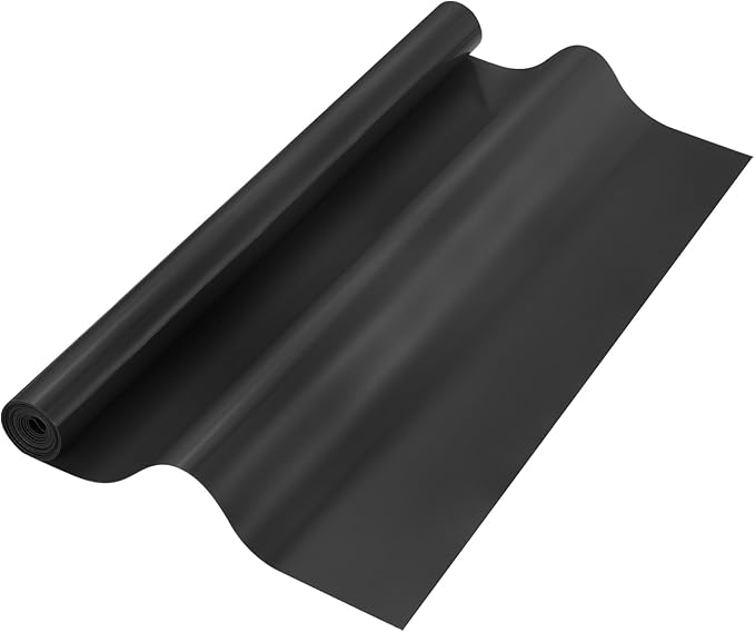 uxcell 15.7IN x 5.9FT Silicone Baking Mat Rolls, Heat Resistant Baking Mats, Non-Stick Pastry Mats, Non-Slip Countertop Mats, Refrigerator Liners Black