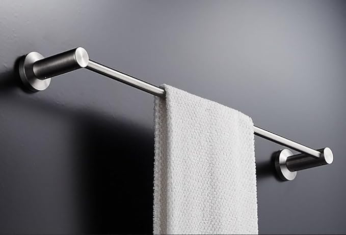 Premium Stainless Steel Kitchen Tool Utensil Organizer Rack with Movable Hooks for Pan Pot,Wall Mount (24"-12Hooks Version B)