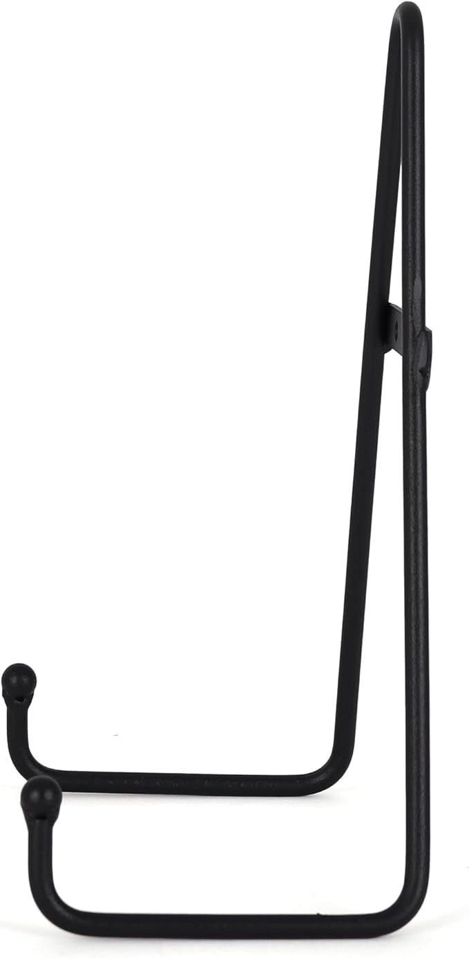 Milltown Merchants Round Metal Display Stand - Fused Glass Art Base - Plate Stand/Plate Holder - Round Art Panel Stand (2 Pack)