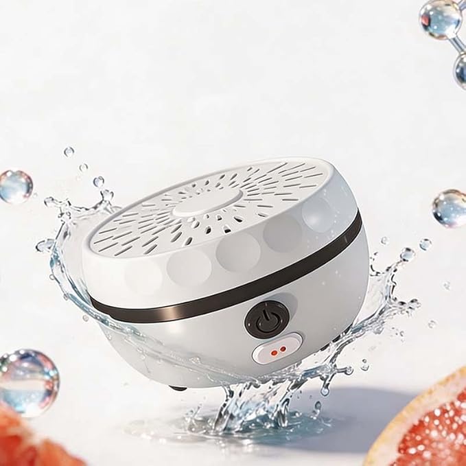 Fruit & Vegetable Cleaning Machine: Vegetable Cleaner Device with Multi-Mode Cleaning - Portable Waterproof Food Purifier for Fruits, Vegetables, Meat & Seafood - USB Rechargeable (white)