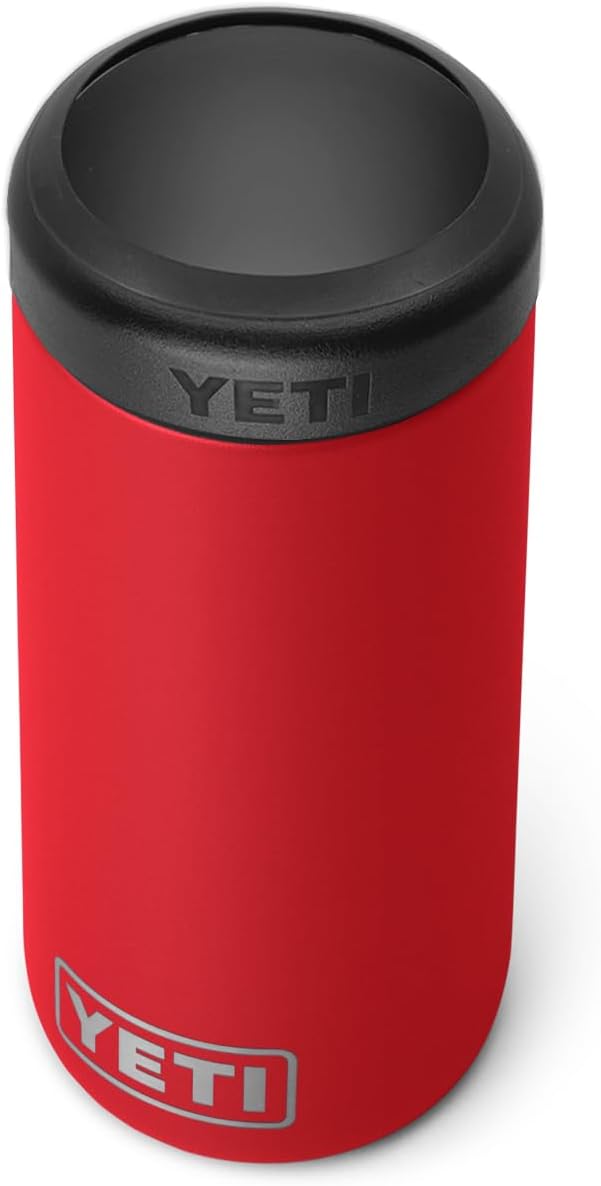 YETI Rambler 12 oz. Colster Slim Can Insulator for the Slim Hard Seltzer Cans, Rescue Red (NO CAN INSERT)