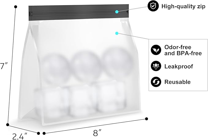 Samuelworld Large Silicone Premium Ice Trays, 2 Inches Big Cubes & 2.5 Inches Sphere Ice Molds - BPA Free, Craft Ice Maker for Gifting, Easy Release - Grey(With Ice Bag)