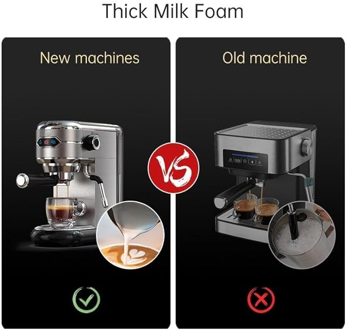 Semi-auto Stainless Steel Household Coffee Machine 19 Capsules Superfine Capsule Powder Coffee Machine Cappuccino and Espresso H11 (Color : H11 Jug Mat Tamper, Size : CHINA_UK)