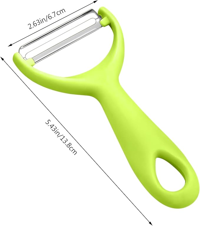 Apple Peeler:Pear Fruit Vegetable Peeler,Manual peeler for Peeling Apples, Pears, Cucumber;Garlic Carrot Potato Cheese Zester Grater, Essential Kitchen Tool(2-Pack) (green)