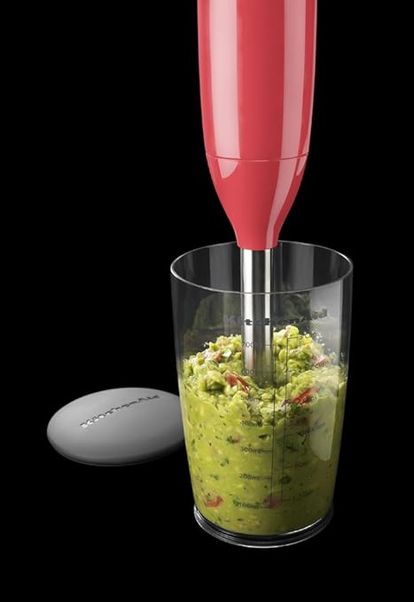 KitchenAid KHB1231WM Watermelon 2-Speed Hand Blender, 8"