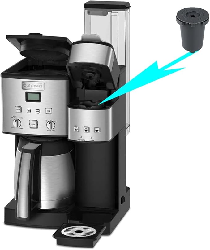 Replacement Parts 2pcs SS-RFC HomeBarista Reusable Filters Cup, Compatible with Cuisinart Single Serve Coffee Makers