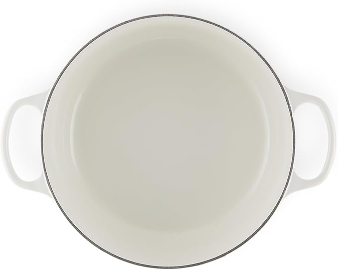 Le Creuset Enameled Cast Iron Signature Round Dutch Oven, 7.25 qt., White