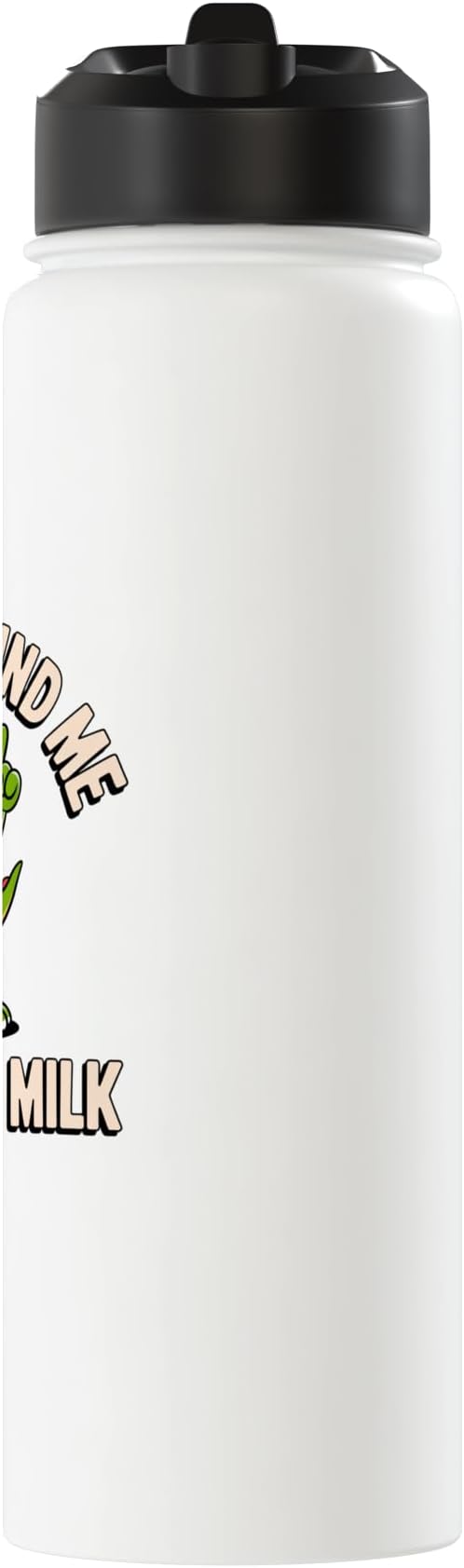 Please Remind Me To Get The Milk Funny Dinosaur Stainless Steel Insulated Water Bottle