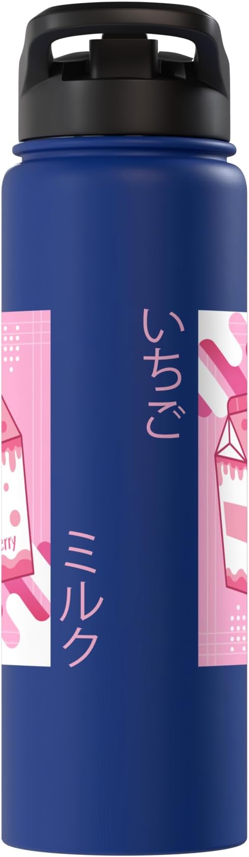 Strawberry Milkshake Tshirt Japanese Otaku Anime Kawaii Stainless Steel Insulated Water Bottle