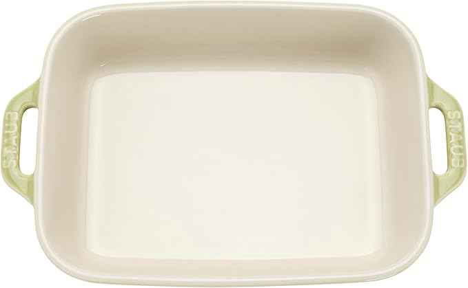 Staub Ceramic 3-pc Rectangular Baking Dish Set - Macaron Pastel Green