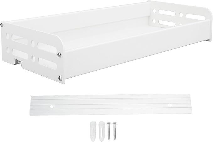 Utensil Rack Wall Mount, Storage Rack, Space Saving Aluminum Shelf with Large Capacity, Multi Functional Storage Shelf for Jars and Cooking Tools