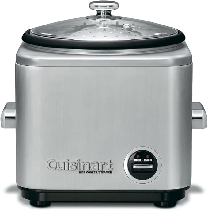 Cuisinart 8-Cup Rice Cooker and 4 Slice Toaster Oven, Brushed Stainless