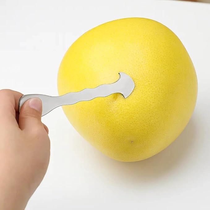 Orange Peeler Tool & Citrus Peeler - 304 Stainless Steel Fruit Peeler for Oranges, Grapefruits, Lemons | Ergonomic Safe Cutter & Easy Skin Remover | Durable Citrus Slicer by GYHZ