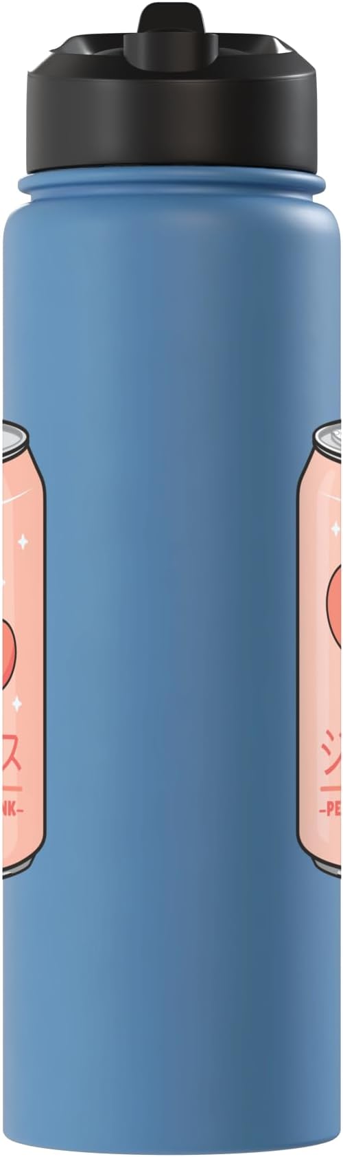 Kawaii Soft Drink Aesthetics Japanese Peach Juice Stainless Steel Insulated Water Bottle