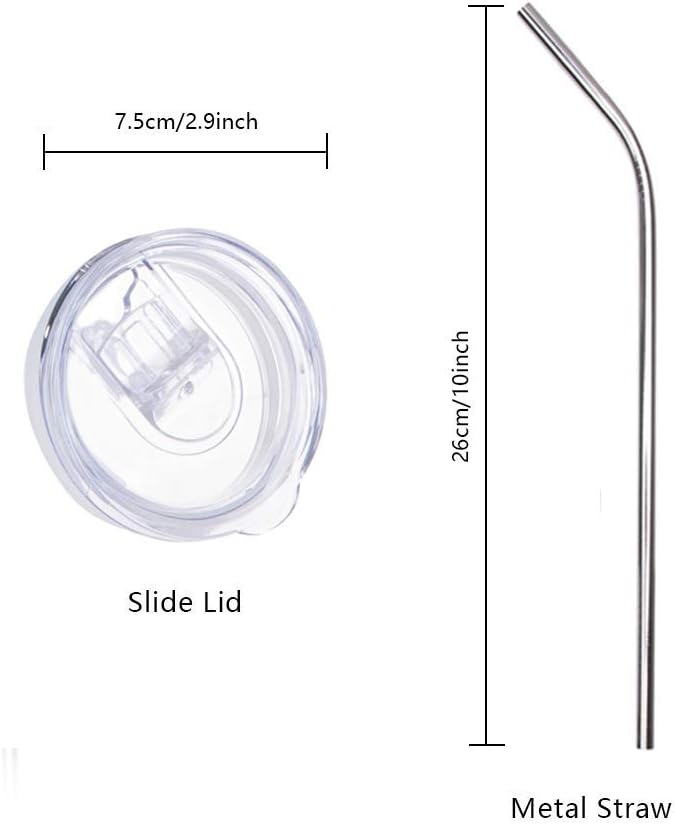 PYD Life Sublimation Blanks Skinny Tumbler White 20 OZ Straight Stainless Steel with Metal Straw for Mug Tumbler Heat Press Machine Sublimation Printing 4 Pack