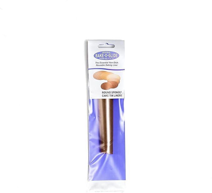 Bake-O-Glide Reusable Non-Stick Pre Cut Circles, Woven Glass Fabric Coated in 100% PTFE, Brown, 9-Inch