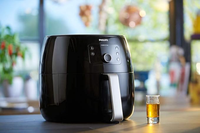 Philips Avance Collection XXL Digital Twin TurboStar Airfryer Black/Silver - HD9654/96 (Renewed)