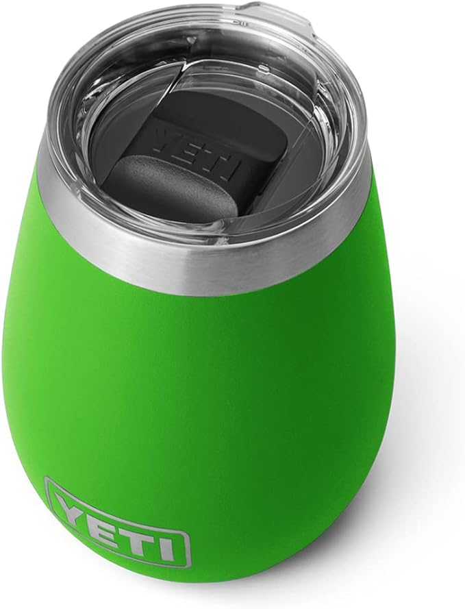 YETI Rambler 10 oz Wine Tumbler, Vacuum Insulated, Stainless Steel with MagSlider Lid, Canopy Green