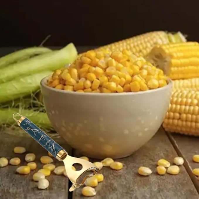 Latest Corn Peeler | Long-Handle Stainless Steel Kernel Remover | Fast, Labor-Saving & Safe | Easy-Clean Tool for Home, Restaurants & BBQs (CK-B(1Pcs))