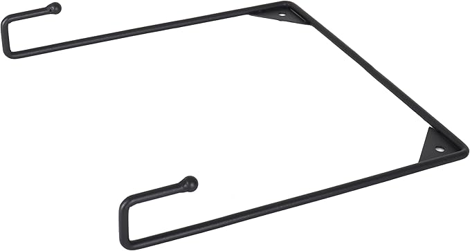 Milltown Merchants Metal Display Stand - Wall Mounted Decorative Plate Holder - Versatile Hanger Stand - Black (1 Pack, X-Large)