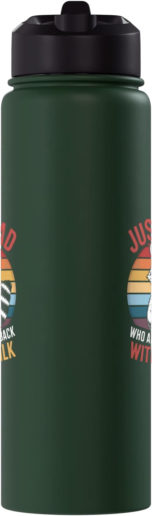 Just a Dad Who Came Back With Milk Raccoon Stainless Steel Insulated Water Bottle