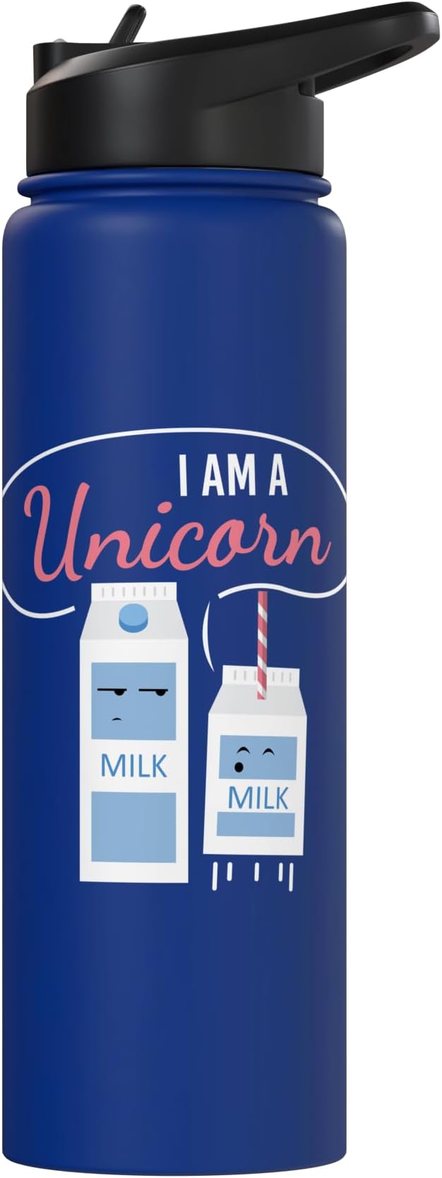 I Am A Unicorn I Milk Funny Funny Milk Carton Fun Unicorn Stainless Steel Insulated Water Bottle