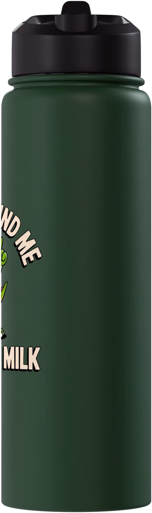 Please Remind Me To Get The Milk Funny Dinosaur Stainless Steel Insulated Water Bottle