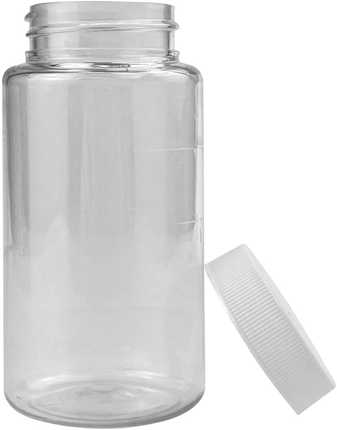 Oil Sampling Bottle - Made in USA - Pack of 6 Oil Analysis Sampling Clear Plastic Bottle 4 oz (120 ml) Capacity with 38-400 Cap Size - FDA Compliant and BPA Free …