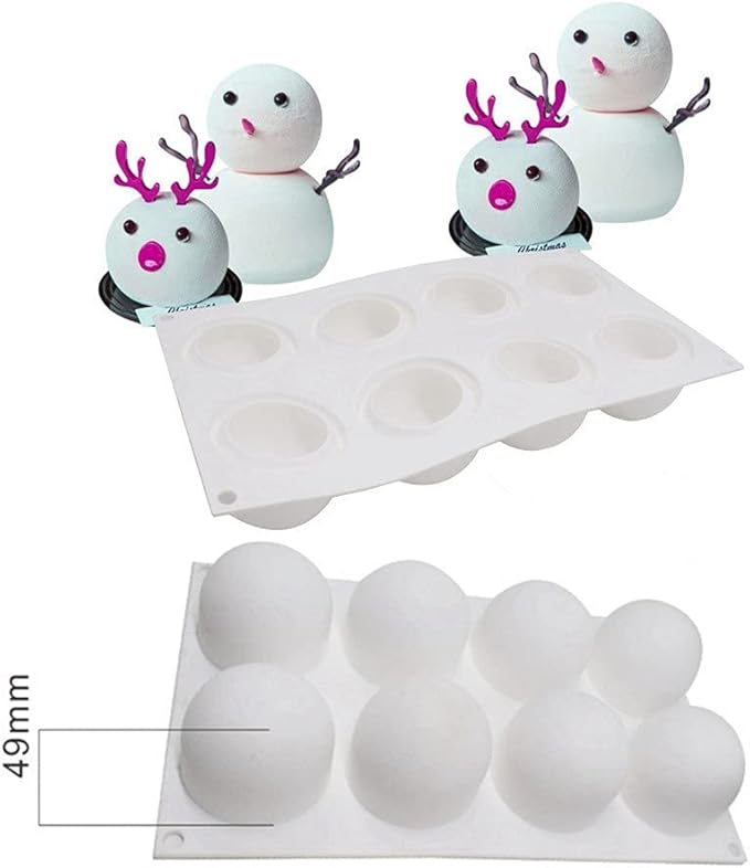 Chocolate Sphere Mold Ball Round Mold Shape Silicone Chocolate Cake Mousse Dessert Baking Pastry Bakeware