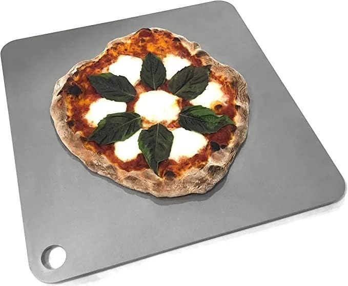 ThermiChef 14x14 Pizza Steel, 1/4" Thick, 13.4 lbs - Cooking Steel for Oven & Grill - Made in USA