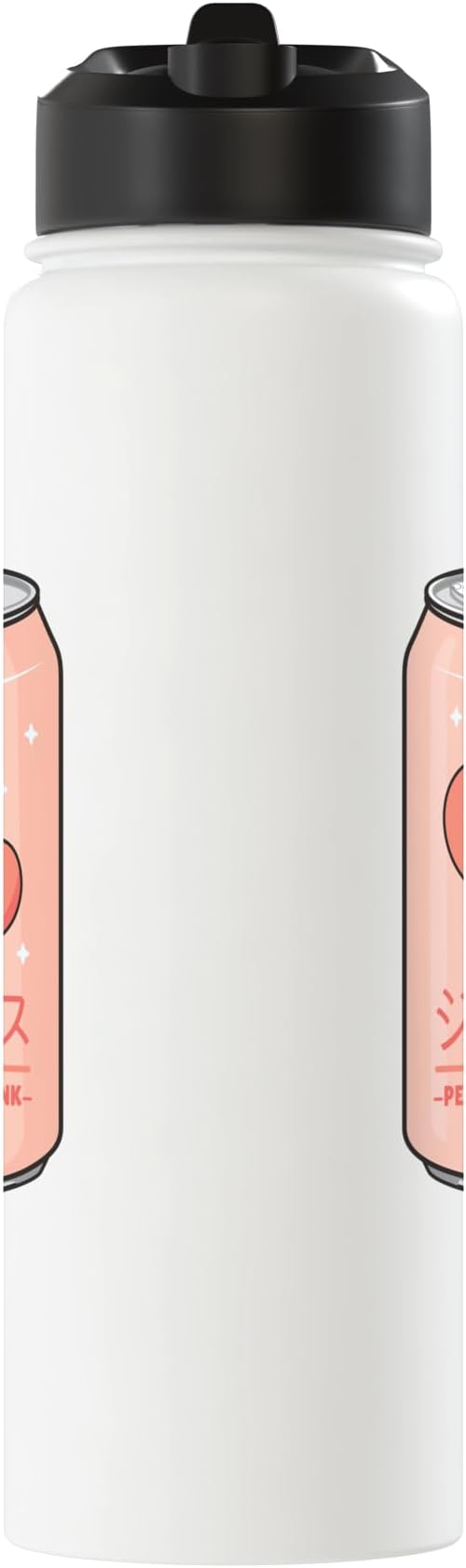 Kawaii Soft Drink Aesthetics Japanese Peach Juice Stainless Steel Insulated Water Bottle