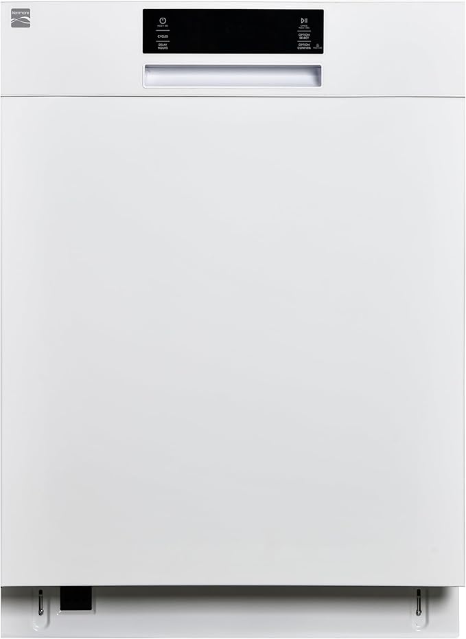 Kenmore 22-14582 24" Built-In Dishwasher - UltraWash, SmartWash, Sanitize Rinse, SmartDry, and Leak Detection - 14 Place Settings - 57 DBA - ENERGY STAR Certified - 24" - White