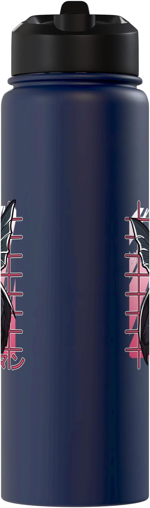 Mothman Kawaii Strawberry Milk Shake Carton Cryptids Stainless Steel Insulated Water Bottle