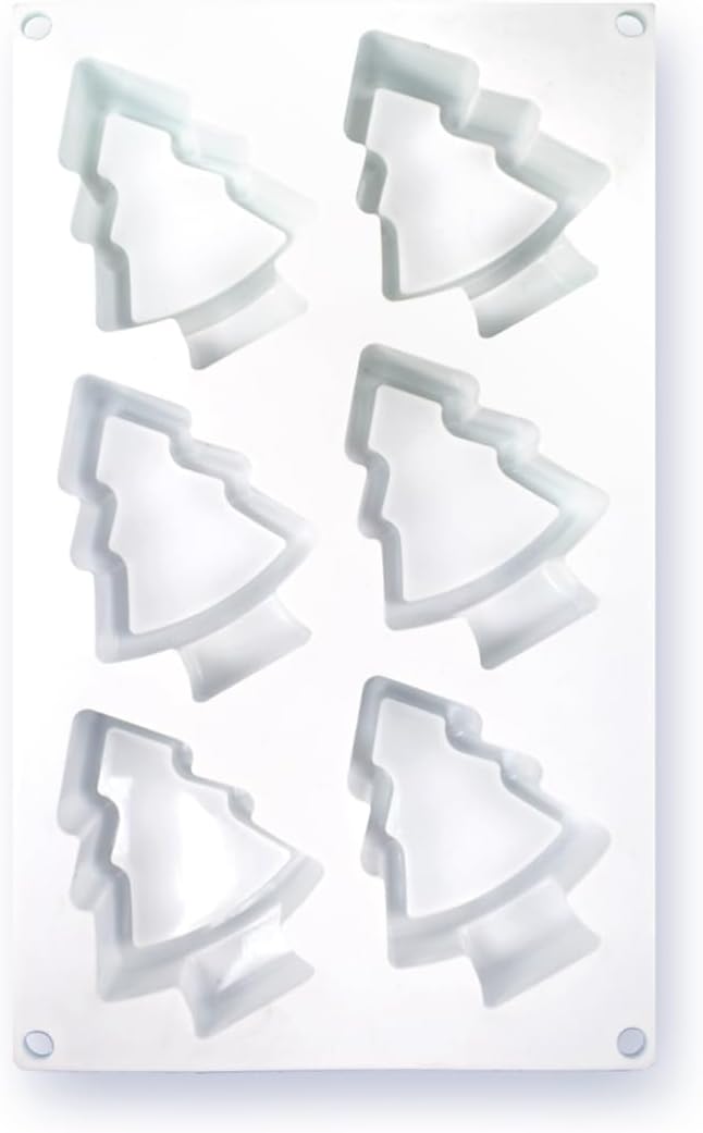 Christmas Tree Silicone Cake Mold, 3D Silicone Baking Molds for Cheesecake, Mousse, and Biscuits, Flexible Non-Stick Design, Easy Release (C_Christmas Tree)