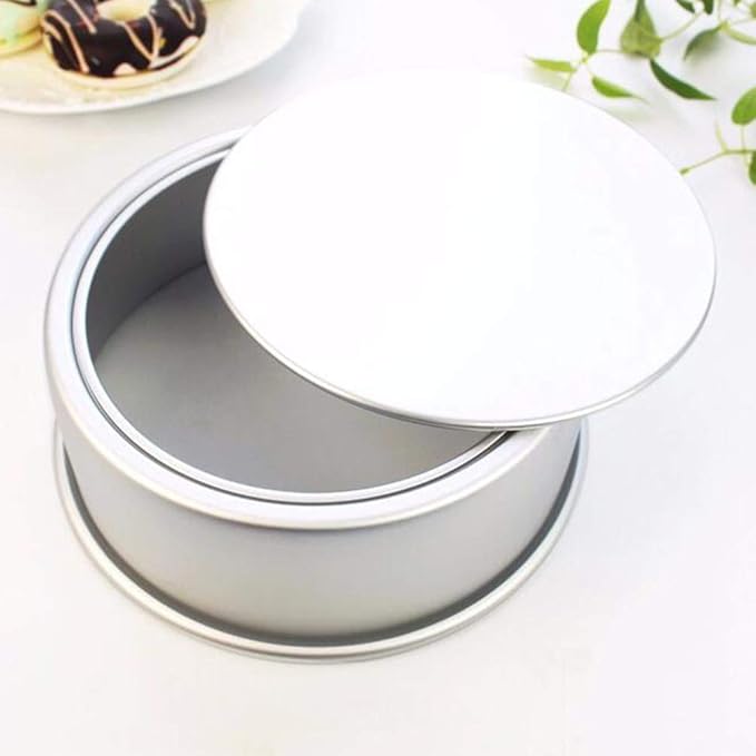 Cake Tin， Non-Stick Cake Mould, Baking ToolsBaking Mold,Cake Mould,Baking 2pcs 8inch Alloy Cake Pan Round Cake Mold Tray Non-Stick Baking Mould with Removable Bottom for Chirtmas Party Pans (Color : P