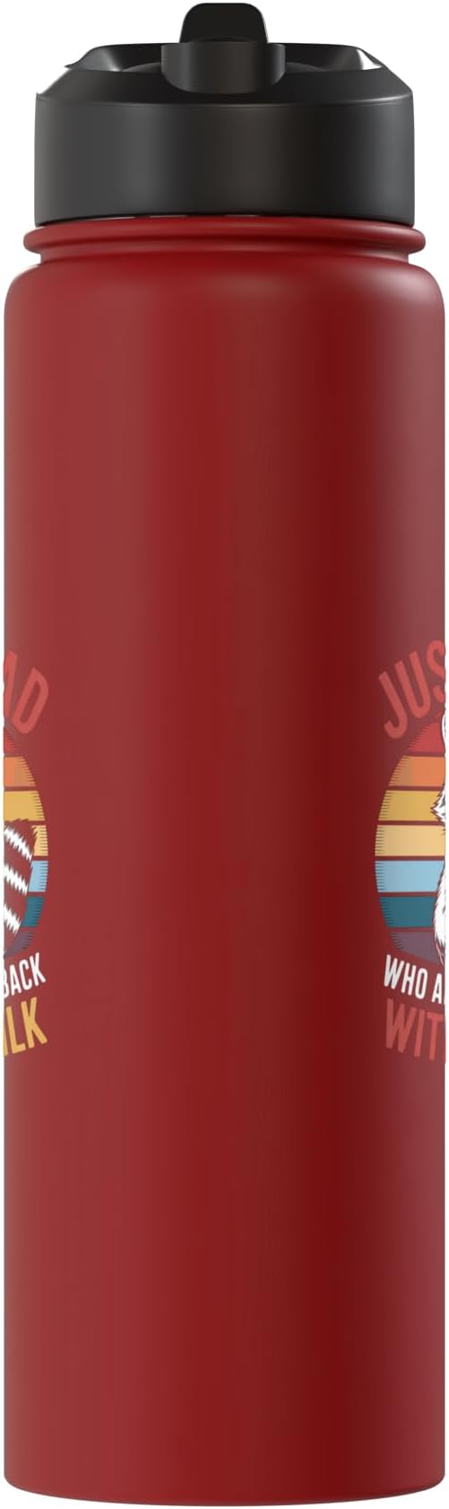 Just a Dad Who Came Back With Milk Raccoon Stainless Steel Insulated Water Bottle
