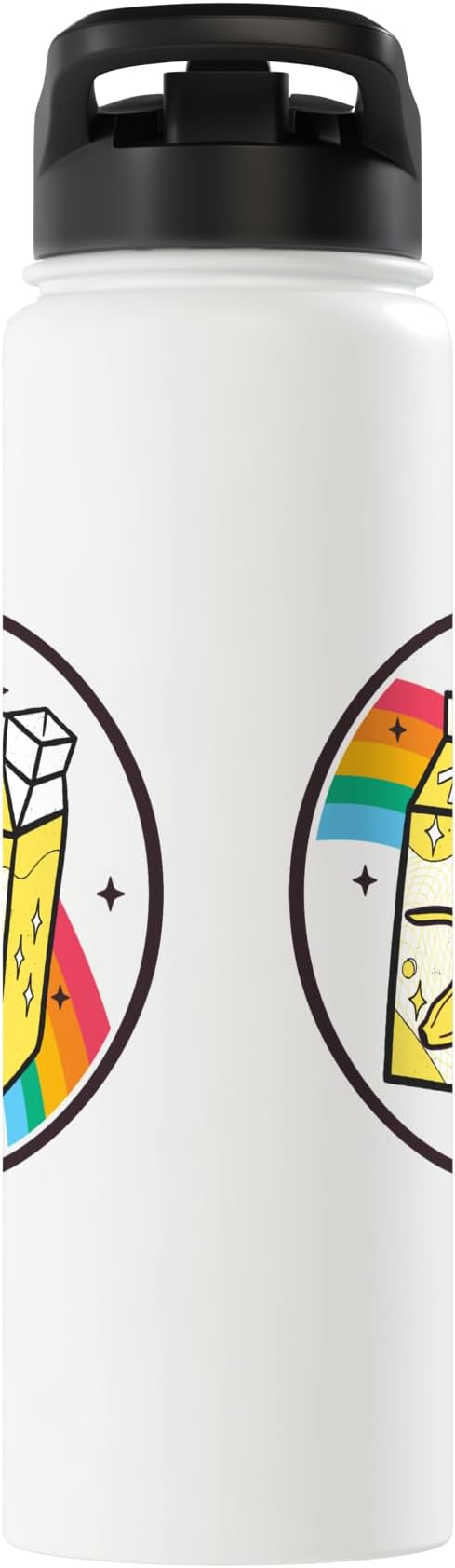 Banana Milk Carton Kawaii Retro Rainbow Anime Stainless Steel Insulated Water Bottle