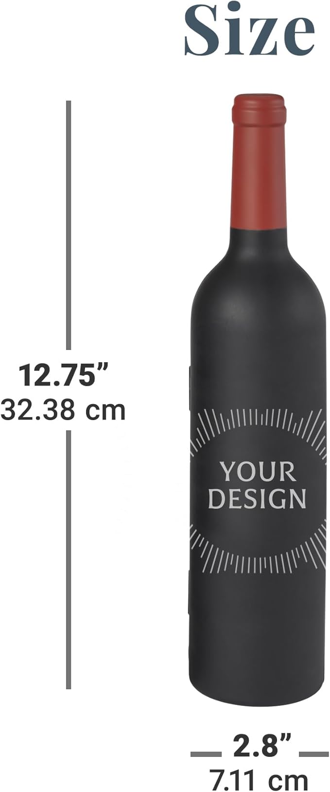 Let's Make Memories Personalized Photo 5-Piece Wine Tool Set - Wine Bottle Opener - Pink