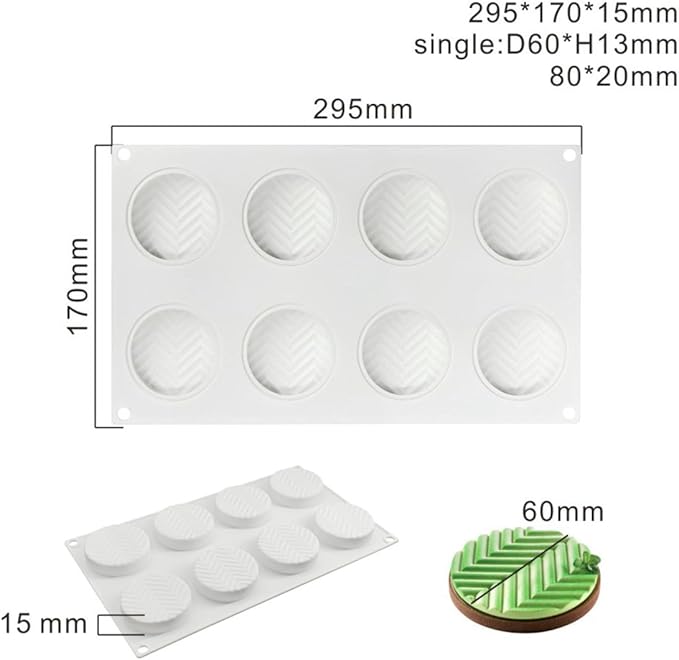Silicone Mold for Baking Cakes,Soap Molds,Flower Shape Silicone Molds for Homemade French Dessert Mold for Pastry Chocolate,Jelly Chocolate Mold ＆ Ice Cube Tray (E_ Leaf Geometry)