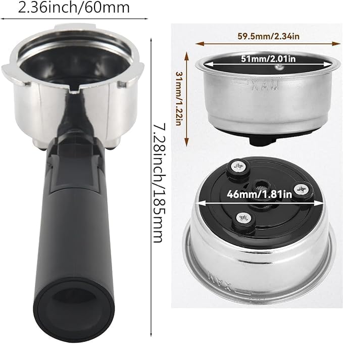 162426-000-000 - Portafilter Cafe Barista Replace Mr Coffee BVMC-ECMP1000