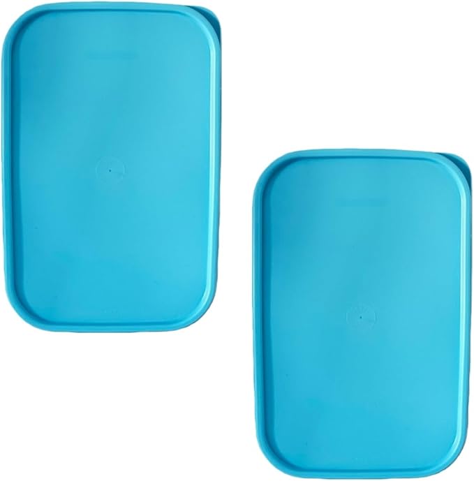 NewTupperware Modular Mates 1610 Rectangular Replacement Seal (LID ONLY) 10.75" X 7" Set of 2 (Serene Sky)