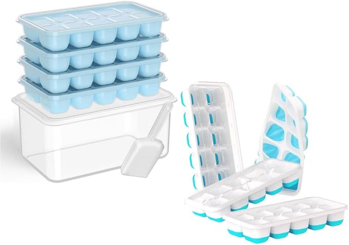 DOQAUS Ice Cube Trays 8 Pack